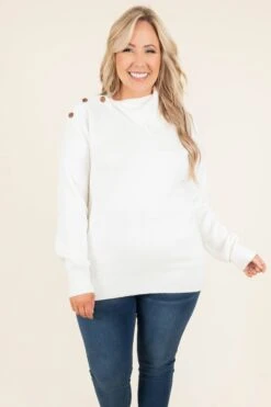 Gonna Love You Sweater, White