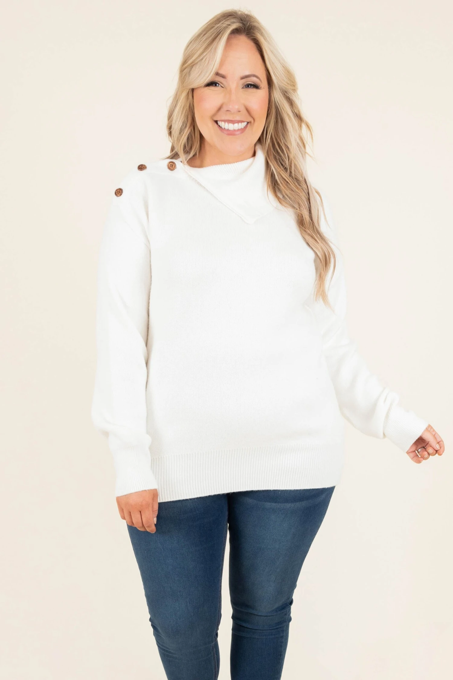 Gonna Love You Sweater, White 3 Gonna Love You Sweater, White