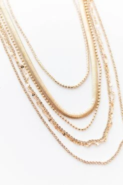 Good Days Ahead Necklace, Gold -Chic Soul Store GoodDaysAheadNecklace Gold 9805