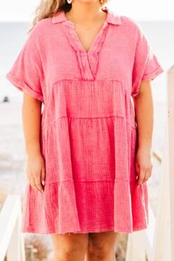 Good For You Dress, Hot Pink -Chic Soul Store GoodForYouDress HotPink 2