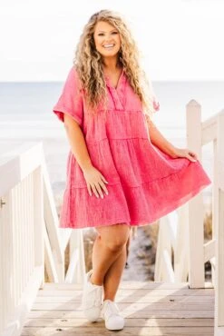 Good For You Dress, Hot Pink -Chic Soul Store GoodForYouDress HotPink 3