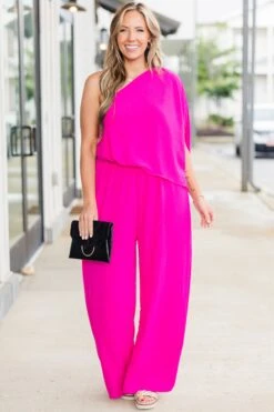 Good Luck Babe Jumpsuit, Fuchsia 11 Good Luck Babe Jumpsuit, Fuchsia -Chic Soul Store GoodLuckBabeJumpsuit Fucshia 6