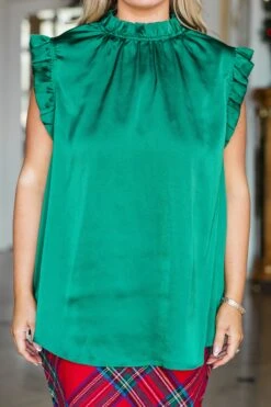 Good Luck Babe Top, Green 14 Good Luck Babe Top, Green -Chic Soul Store GoodLuckBabeTop Green 4