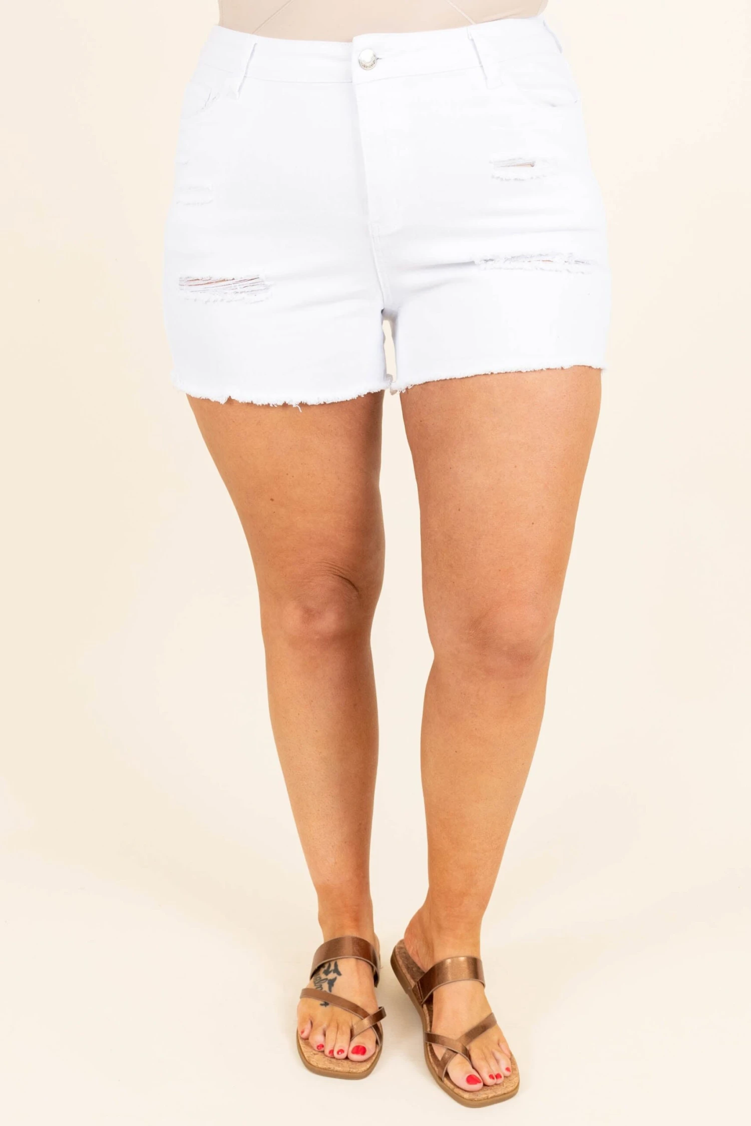 Good Times And Tan Lines Shorts, White 3 Good Times And Tan Lines Shorts, White