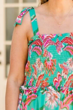 Good To Be Back Dress, Turquoise 13 Good To Be Back Dress, Turquoise -Chic Soul Store GoodToBeBackDress Turquoise 3