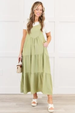 Got To Dance Dress, Sage Green -Chic Soul Store GotToDanceDress Sage 7