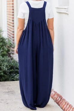 Got To Laugh Jumpsuit, Navy -Chic Soul Store GotToLaughJumpsuit Navy 2