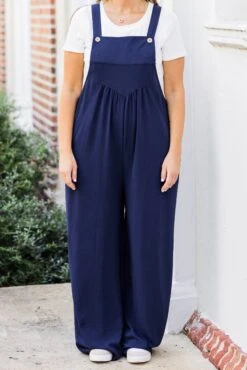 Got To Laugh Jumpsuit, Navy -Chic Soul Store Got To Laugh Jumpsuit Navy 3