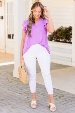 Grace Bay Top, Lavender 14 Grace Bay Top, Lavender -Chic Soul Store GraceBayTop Lavender 6