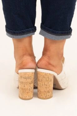 Grand Entrance Mules, Stone -Chic Soul Store GrandEntranceMules Stone 9967