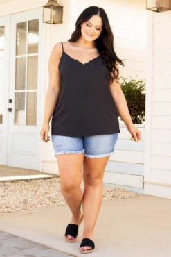 Great Ideas Top, Black -Chic Soul Store GreatIdeasTop Black 0408