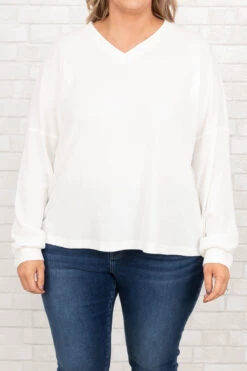 Greet The Day Top, White -Chic Soul Store GreetTheDayTop White 0057