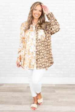 Grow Freely Top, Cream -Chic Soul Store GrowFreelyTop Cream 0057