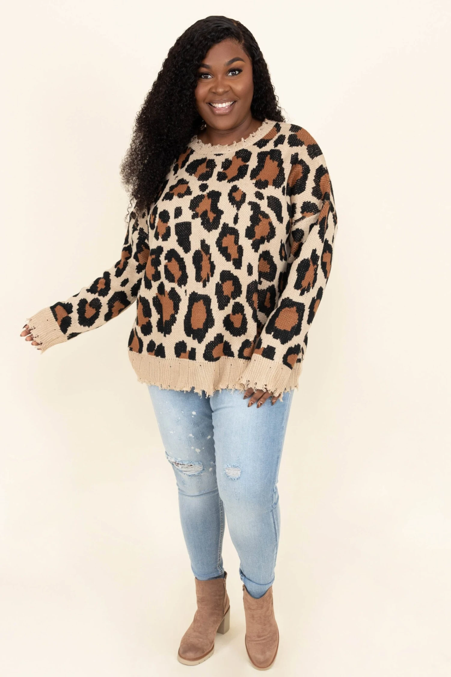 Growl Power Sweater, Leopard 4 Growl Power Sweater, Leopard - Image 2