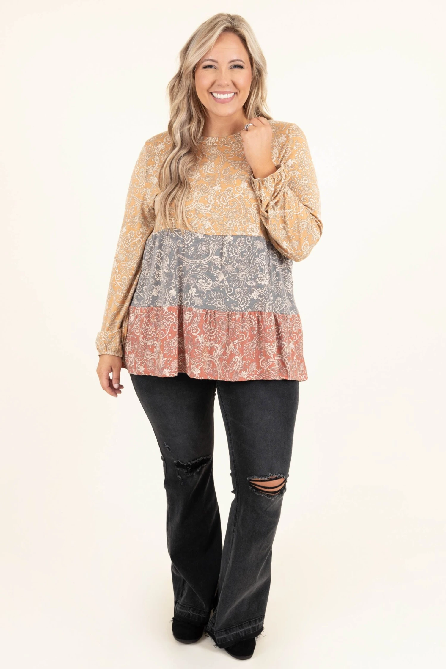 Half Of My Heart Tunic, Mustard 4 Half Of My Heart Tunic, Mustard - Image 2