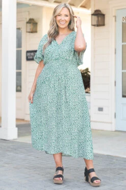 Hands To Yourself Dress, Green -Chic Soul Store HandsToYourselfDress Green 9971
