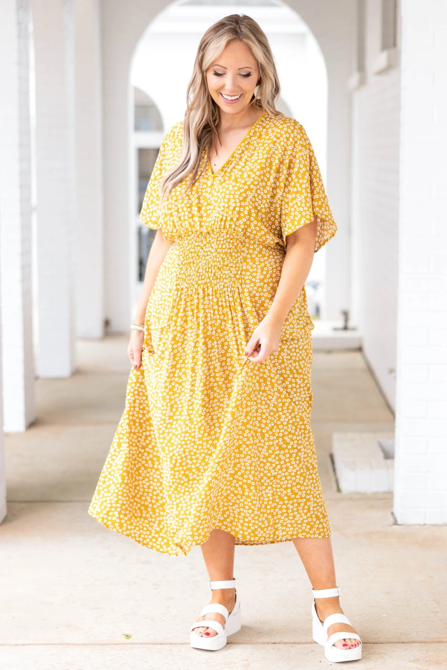 Hands To Yourself Dress, Yellow 4 Hands To Yourself Dress, Yellow - Image 2