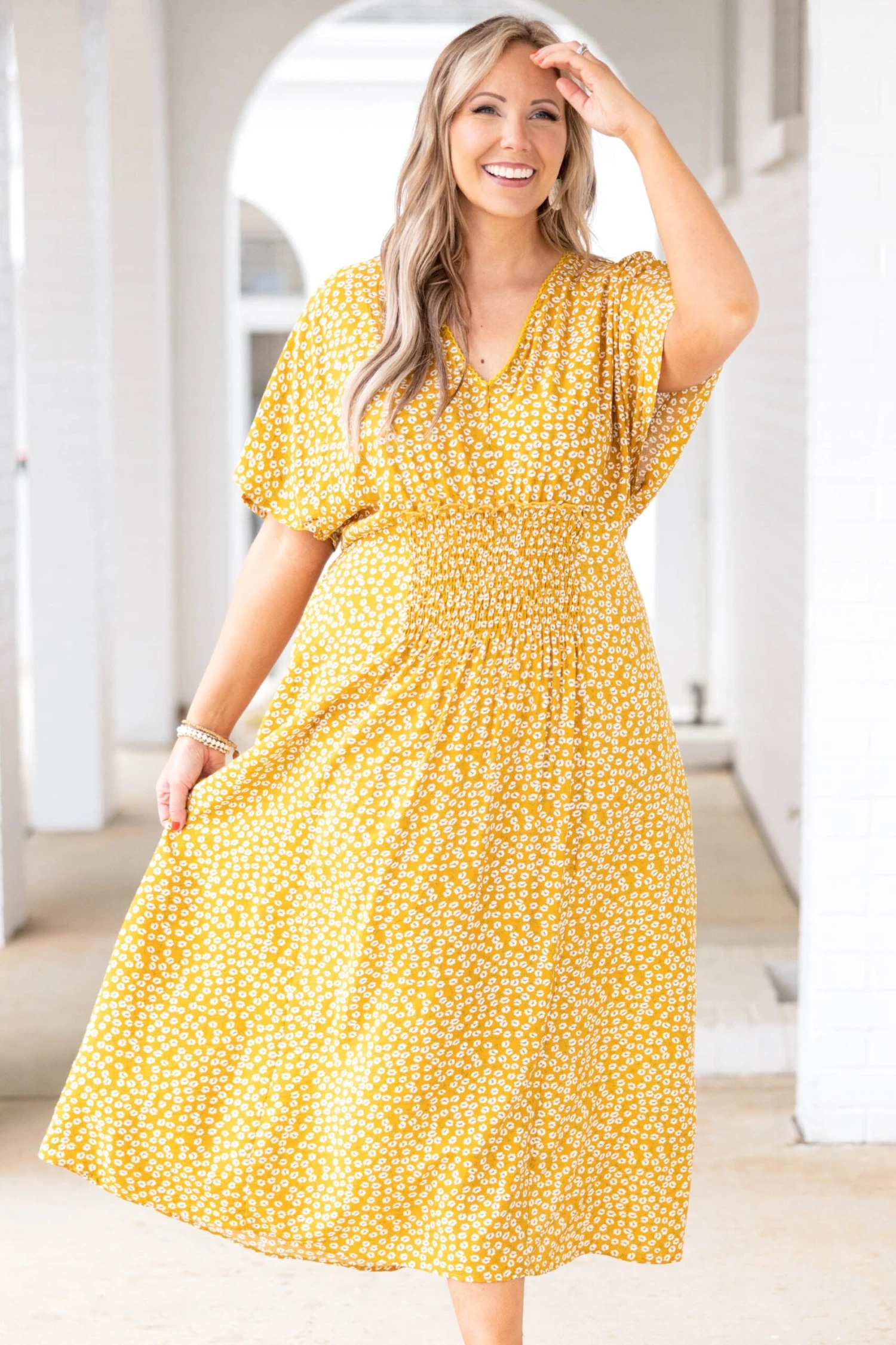 Hands To Yourself Dress, Yellow 3 Hands To Yourself Dress, Yellow