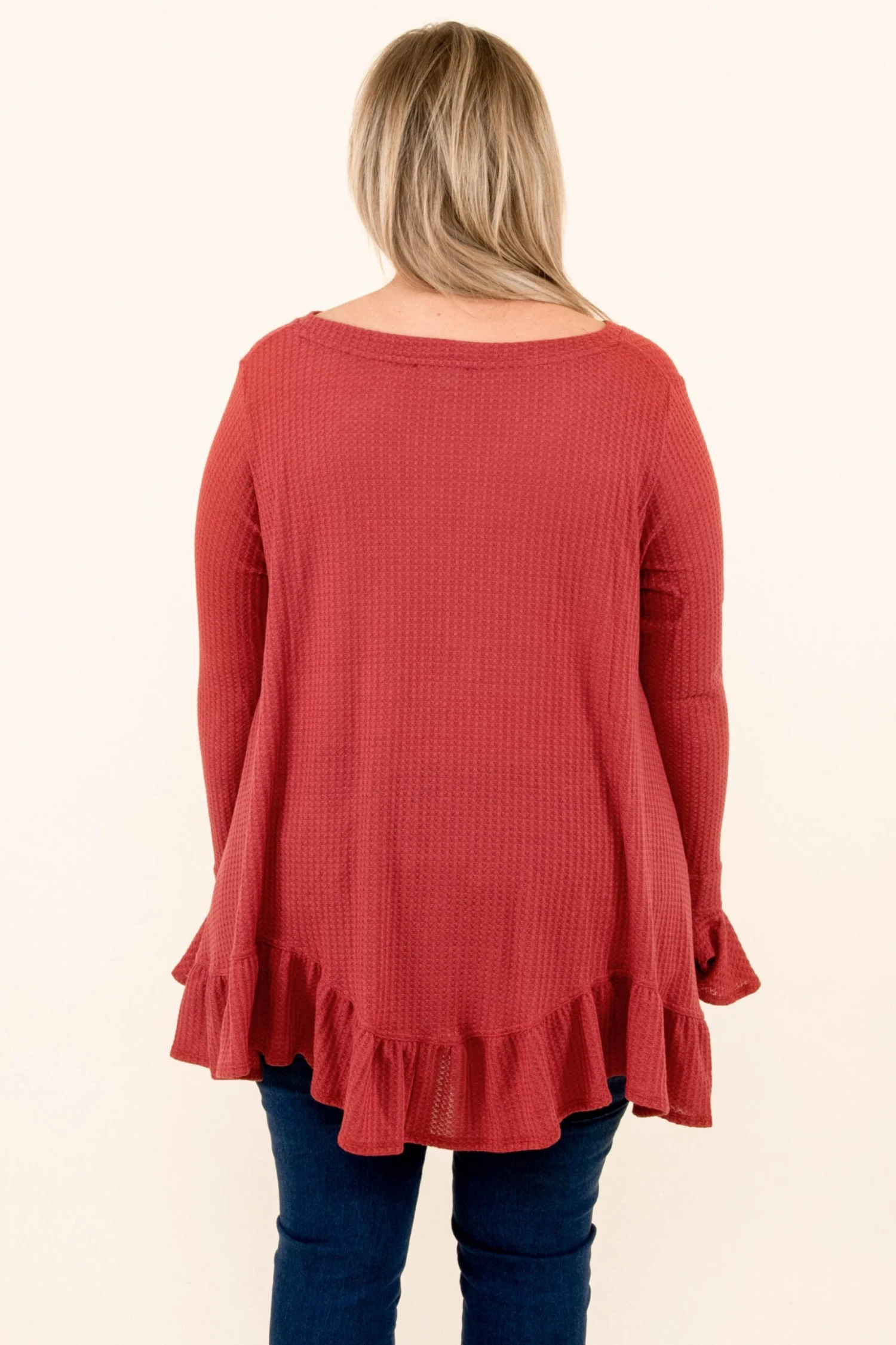 Happier Than Ever Tunic, Brick Red 7 Happier Than Ever Tunic, Brick Red - Image 5