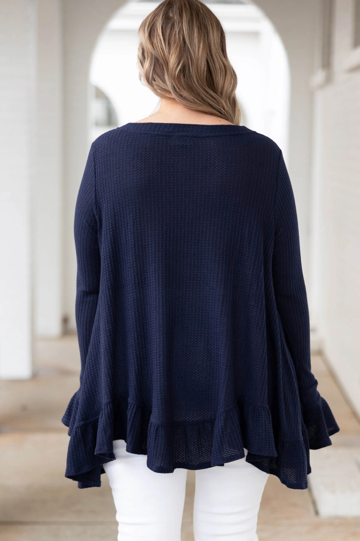 Happier Than Ever Tunic, Navy 7 Happier Than Ever Tunic, Navy - Image 5