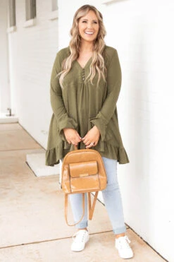 Happier Than Ever Tunic, Olive 10 Happier Than Ever Tunic, Olive -Chic Soul Store HappierThanEverTunic Olive 0091