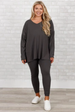 Happiness Because Of You Set, Ash Grey -Chic Soul Store HappinessBecauseOfYouSet AshGrey 3