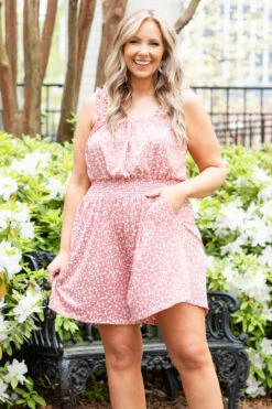 Happy Sunday Romper, Mauve