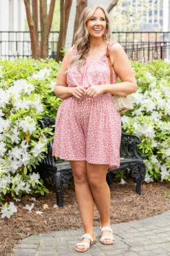 Happy Sunday Romper, Mauve 10 Happy Sunday Romper, Mauve -Chic Soul Store HappySundayRomper Mauve 1100