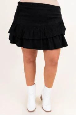Happy To Hear Skirt, Black -Chic Soul Store HappyToHearSkirt Black 5478 Copy