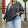 Have It All Night Sweater, Charcoal -Chic Soul Store HaveItAllNightSweater Charcoal