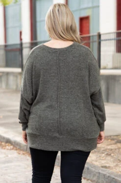 Have It All Night Sweater, Dark Olive 12 Have It All Night Sweater, Dark Olive -Chic Soul Store HaveItAllNightSweater DarkOlive 2910