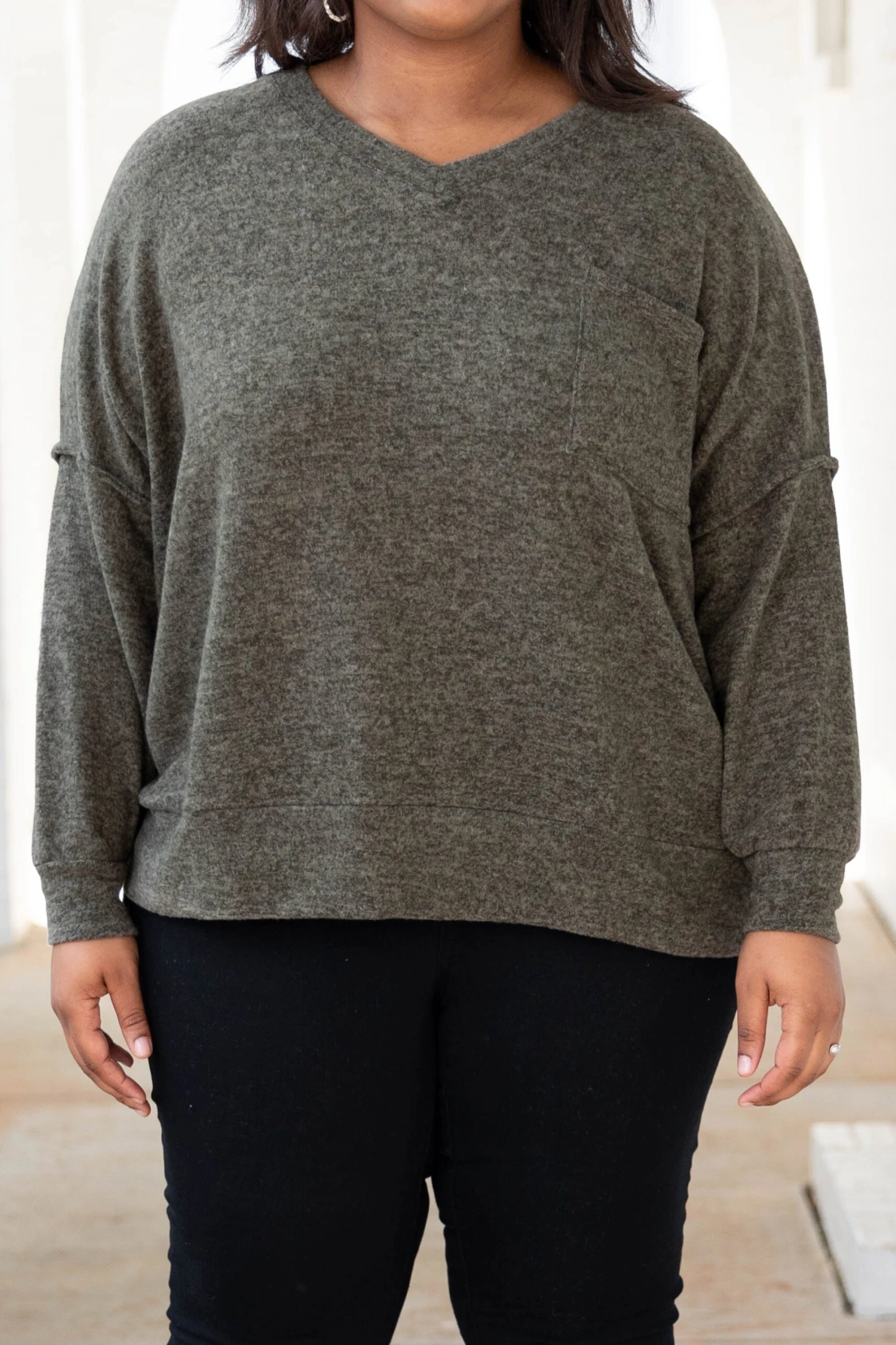 Have It All Night Sweater, Dark Olive 6 Have It All Night Sweater, Dark Olive - Image 4