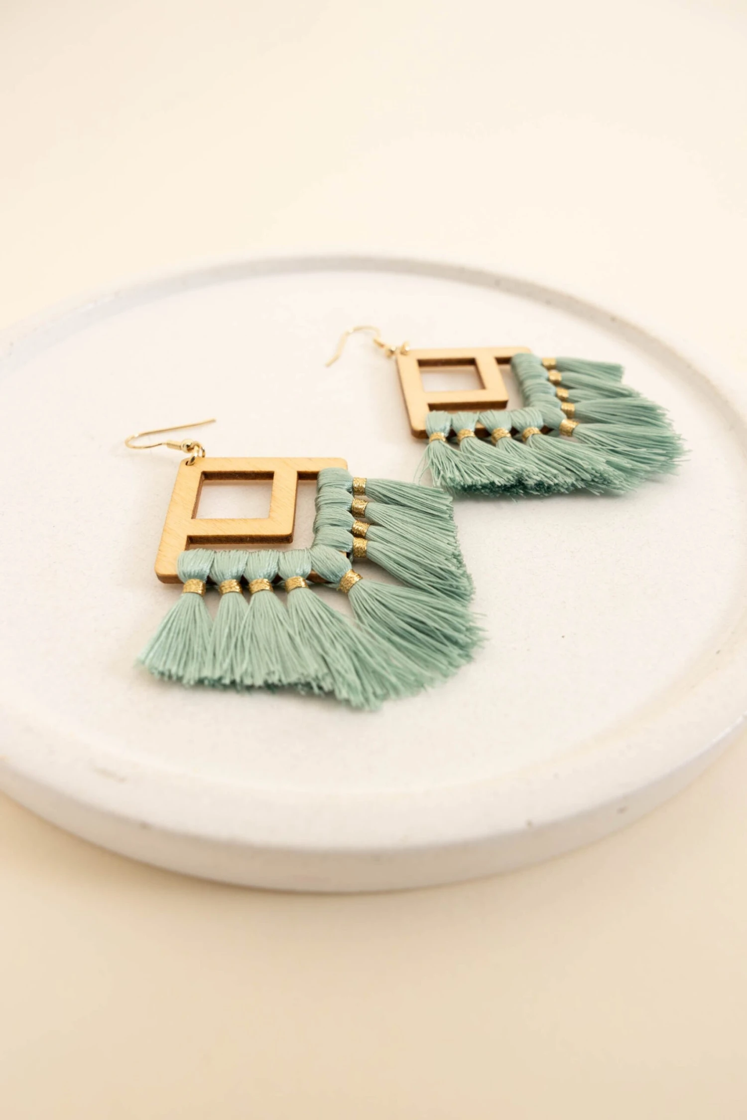 Head In The Game Earrings, Mint 4 Head In The Game Earrings, Mint - Image 2