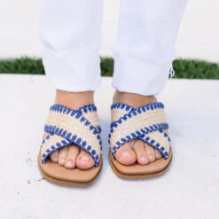 Heading South Sandals, Navy -Chic Soul Store HeadingSouthSandals Navy
