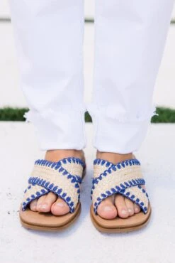 Heading South Sandals, Navy -Chic Soul Store HeadingSouthSandals Navy 2