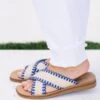 Heading South Sandals, Navy -Chic Soul Store HeadingSouthSandals Navy 3