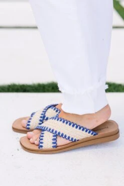 Heading South Sandals, Navy