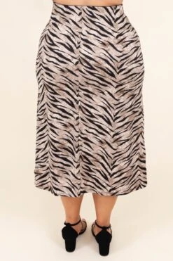 Hear My Roar Skirt, Brown -Chic Soul Store HearMyRoarSkirt Brown