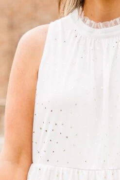 Heart Of Gold Dress, White -Chic Soul Store HeartOfGoldDress White 3