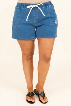 Heat Waves Shorts, Light Denim 10 Heat Waves Shorts, Light Denim -Chic Soul Store HeatWavesShorts LightDenim 8725