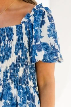 Heavy On My Heart Maxi Dress, Blue -Chic Soul Store HeavyOnMyHeartMaxiDress Blue 3