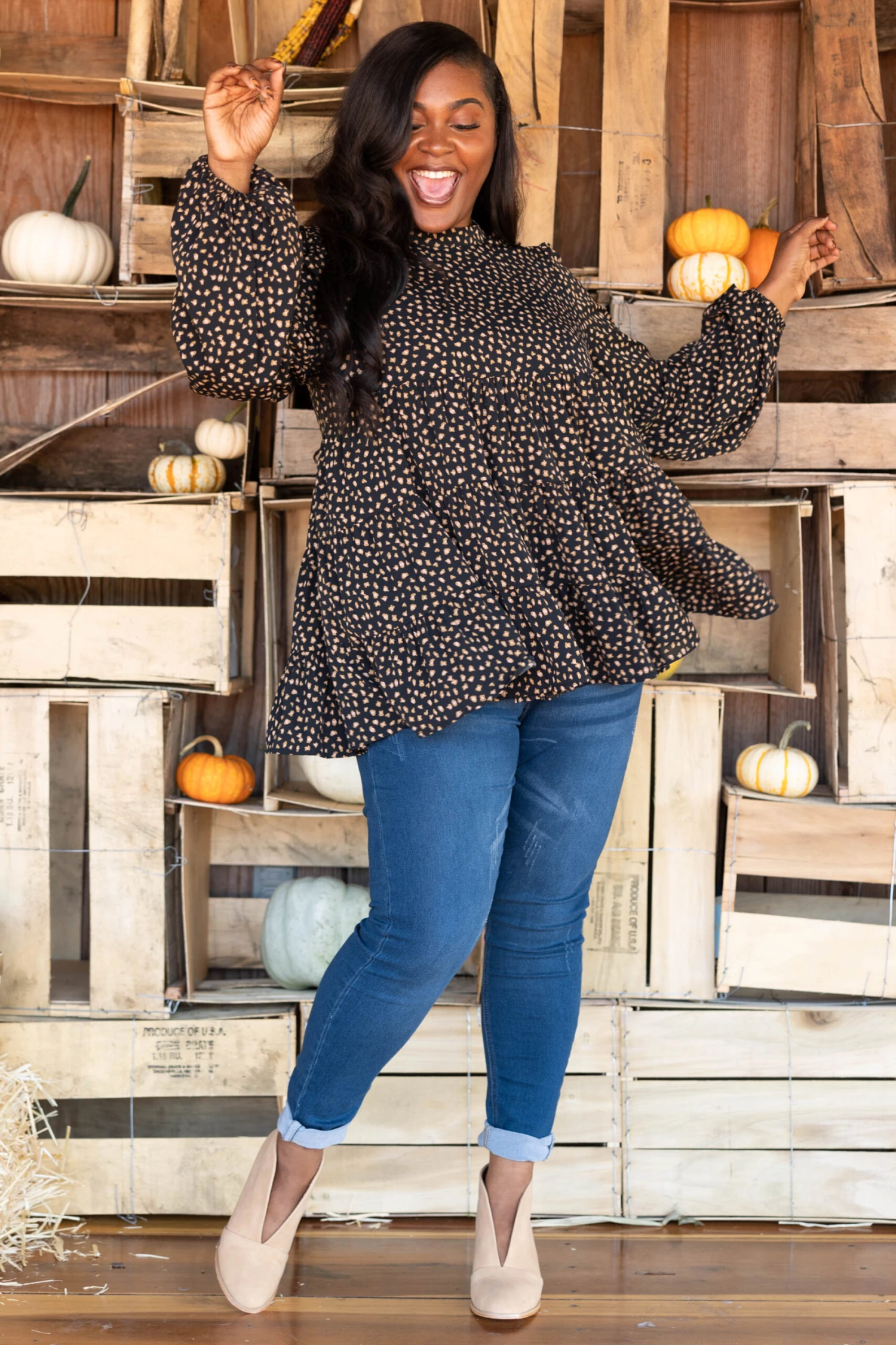 Here For The Party Top, Black 4 Here For The Party Top, Black - Image 2