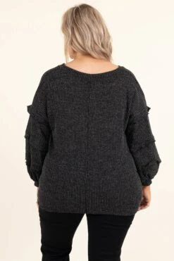 Here's To You Sweater, Black -Chic Soul Store Here sToYouSweater Black 9609