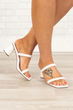Hey Girlie Heels, White -Chic Soul Store HeyGirlieHeels White 0065