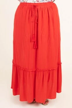 Hidden Paradise Skirt, Red 11 Hidden Paradise Skirt, Red -Chic Soul Store HiddenParadiseSkirt Red 8901