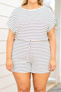 Hollywood Lifestyle Romper, Off White -Chic Soul Store HollywoodLifestyleRomper OffWhite 9968