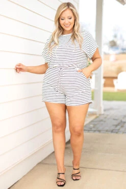 Hollywood Lifestyle Romper, Off White -Chic Soul Store HollywoodLifestyleRomper OffWhite 9970