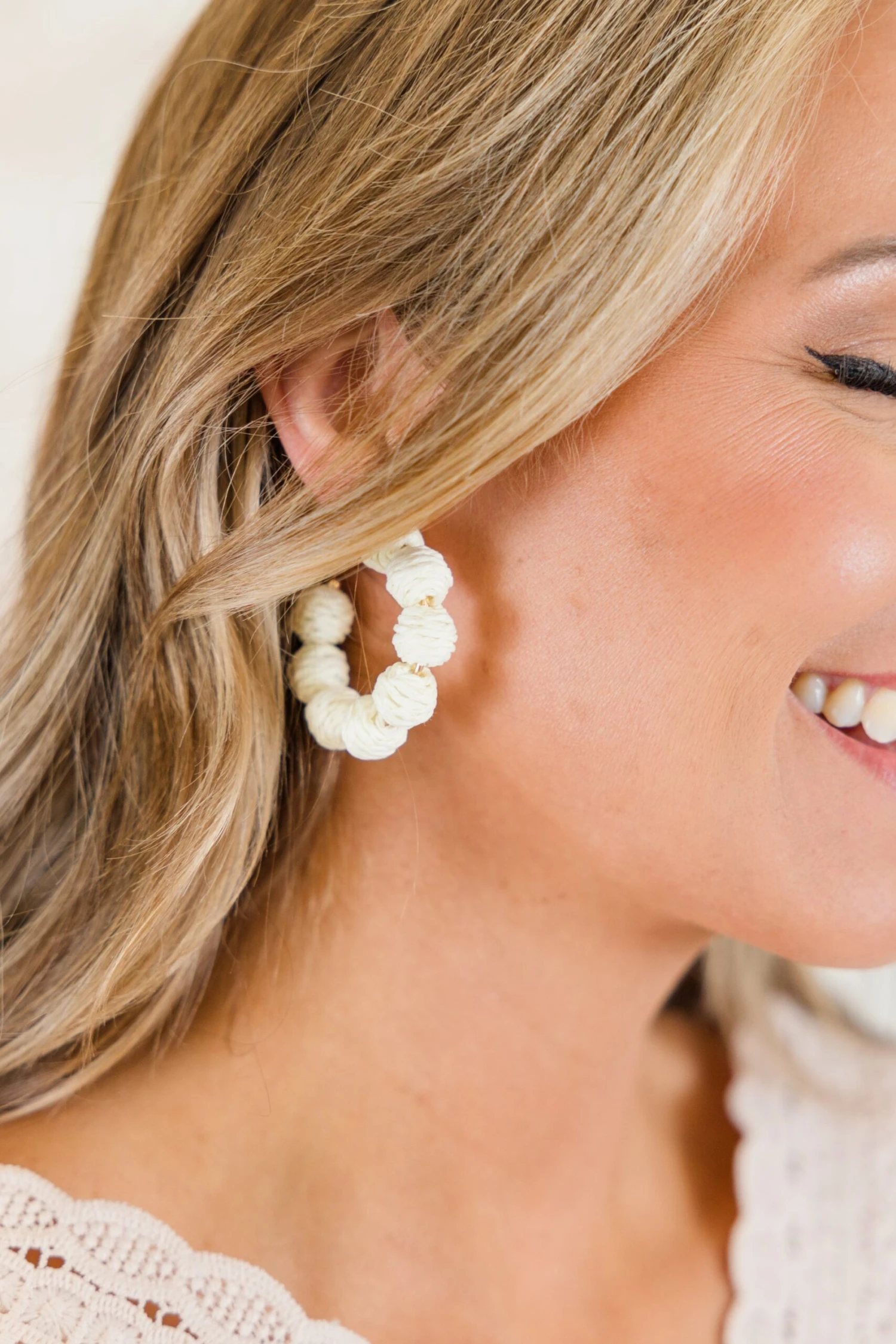 Home In The Tropics Earrings, Ivory 4 Home In The Tropics Earrings, Ivory - Image 2