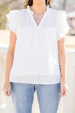 Home Is Here Top, White -Chic Soul Store HomeIsHereTop White 2