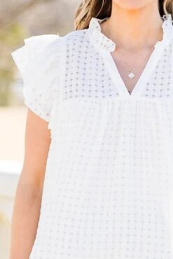 Home Is Here Top, White -Chic Soul Store HomeIsHereTop White 3